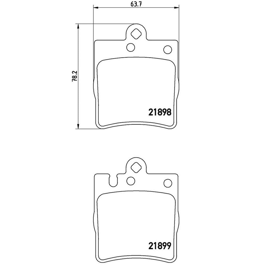 Product of Brembo P50033 Brake Pad - Set Of 4 