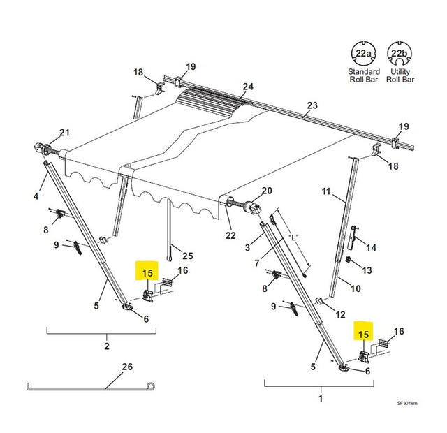Product of Carefree Rv 901019w Awning Bracket