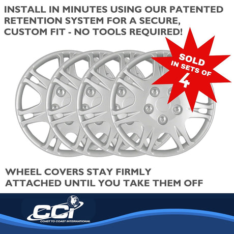 Product of Coast To Coast IWCB881315S Silver Set Of 4 
