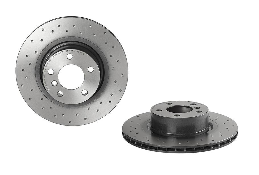 Product of Brembo 09B5691XC02 Xtra Vented Cross Drilled 1 Piece Brake Rotor 