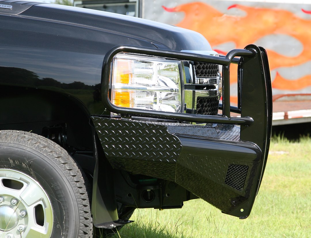 Product of Fab Fours CH11-S2760-1 Black Steel Steel Gloss Powder Coated Bumper 