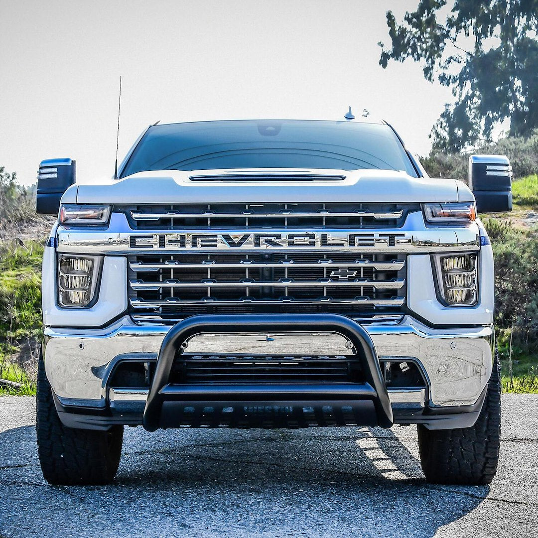 Product of Westin Automotive 31-6025 Bull Bar Black Powder Coated 3 Inch Yes with skid plate 