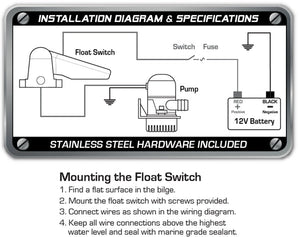 Product of T-H Marine Be-Pl-57438-Dp Bilge Pump Switch