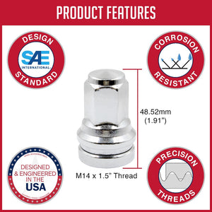 Product of Coyote Wheel Accessories 861148 Mag Shank 14x1.5 Lug Nut 