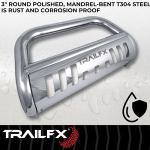 Product of TrailFX B0044S Bull Bar  with skid plate 