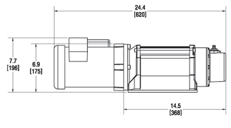 Product of Warn 93000 3000 Pound Industrial Winch 