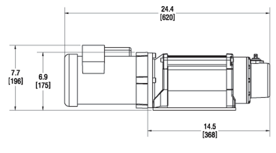 Product of Warn 93000 3000 Pound Industrial Winch 
