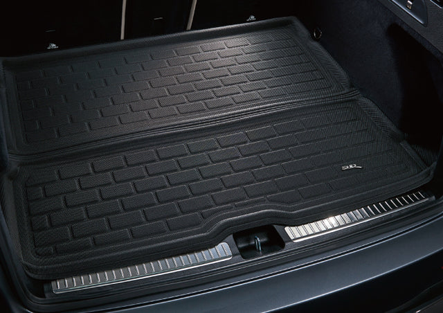 Product of 3D Mats M1TL0171309 Black Thermoplastic Rubber Of Carbon Fiber Texture Rear Top Cargo Area Cargo Area Liner 