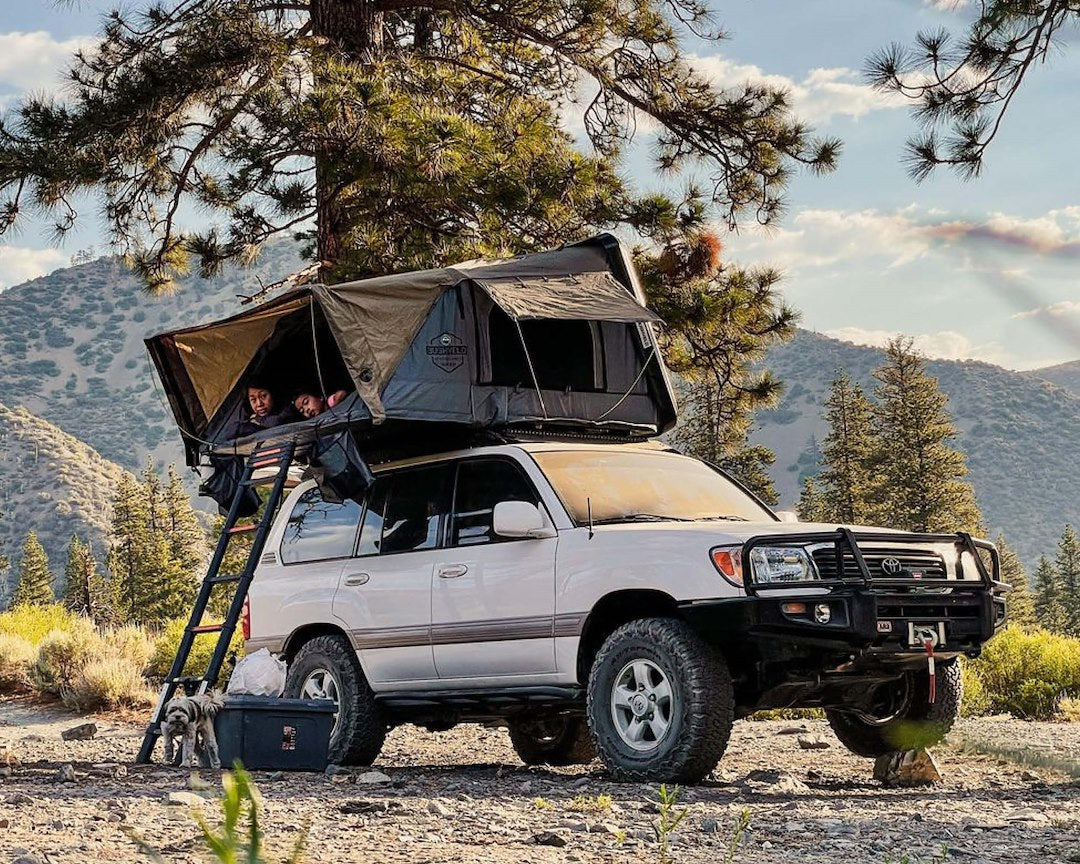 Product of Overland Vehicle Systems 18089901 Vehicle Rooftop Polymer Tent Sleeps 4 Adults 