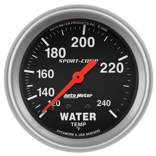 Autometer 3432 Gauge Water Temperature||3432.Jpg||85||a483432||1127210