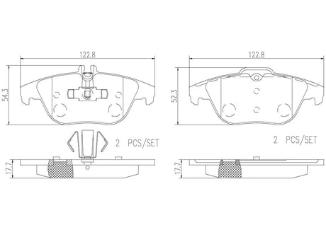 Product of Brembo P50068N Brake Pad - Set Of 4 