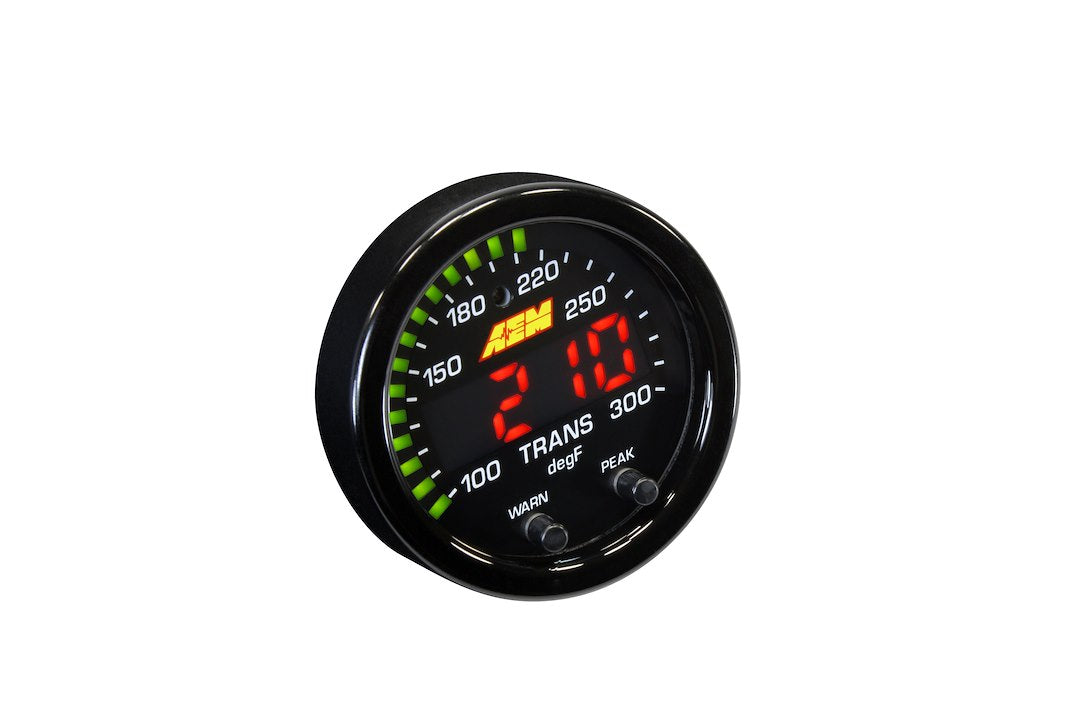Product of AEM Electronics X-Series Temperature Gauge Water/Trans/Oil (30-0302)