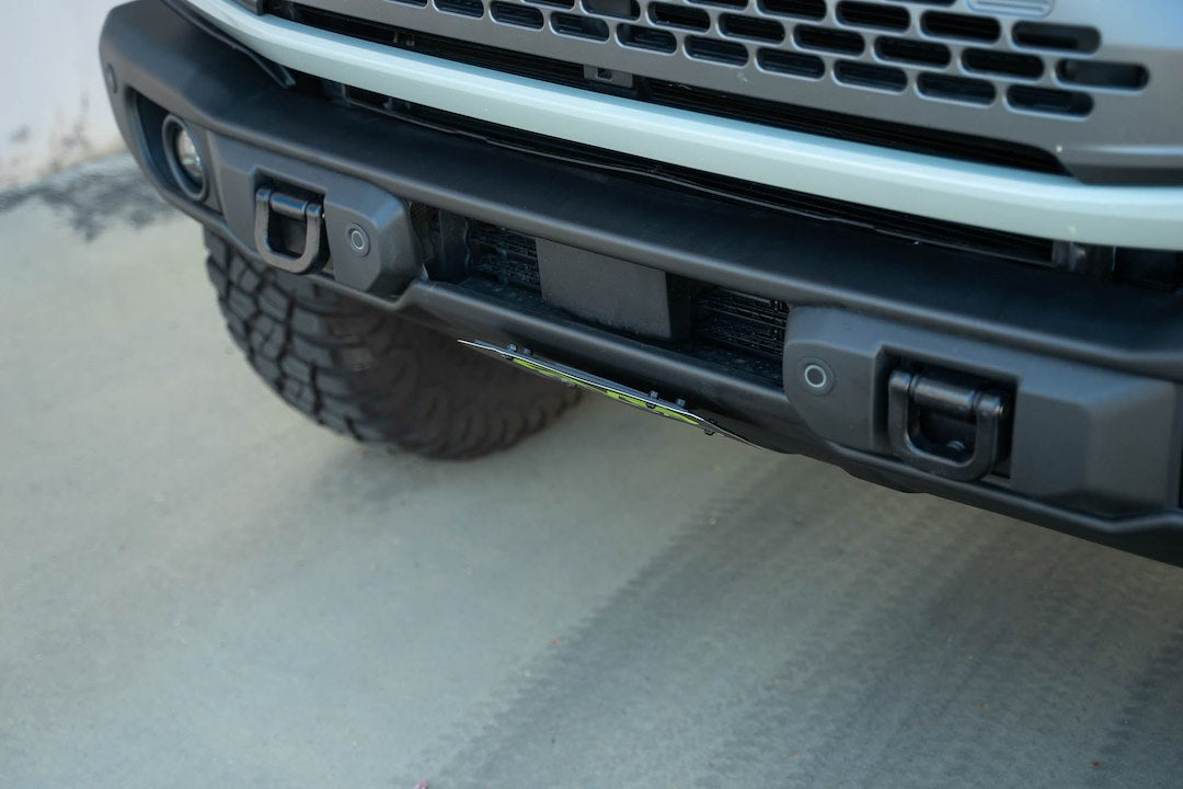 Dv8 Offroad Lpbr-05 License Plate Relocation Kit||bronco-Capable-Bumper-Slanted-Front-License-Plate-Mount_Installed_2.Jpg||95||dv8lpbr05||1628081