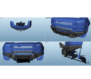 Product of Black Horse Offroad AFB-RA16-BN Bull Bar  with skid plate 