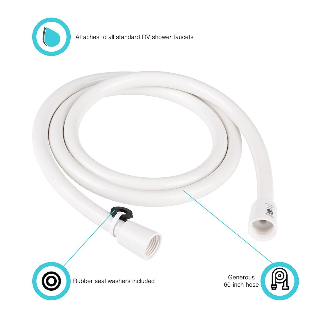 Dura Faucet Df-Sa230-Wt Shower Head Hose||df-Sa230-Wt.Jpg||86||d6udfsa230wt||1069367