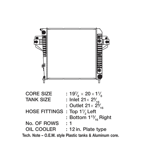 Product of Csf 3363 Radiator