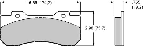 Product of Wilwood Brakes 150-Q-10120K Racing Brake Pad - Set Of 4 