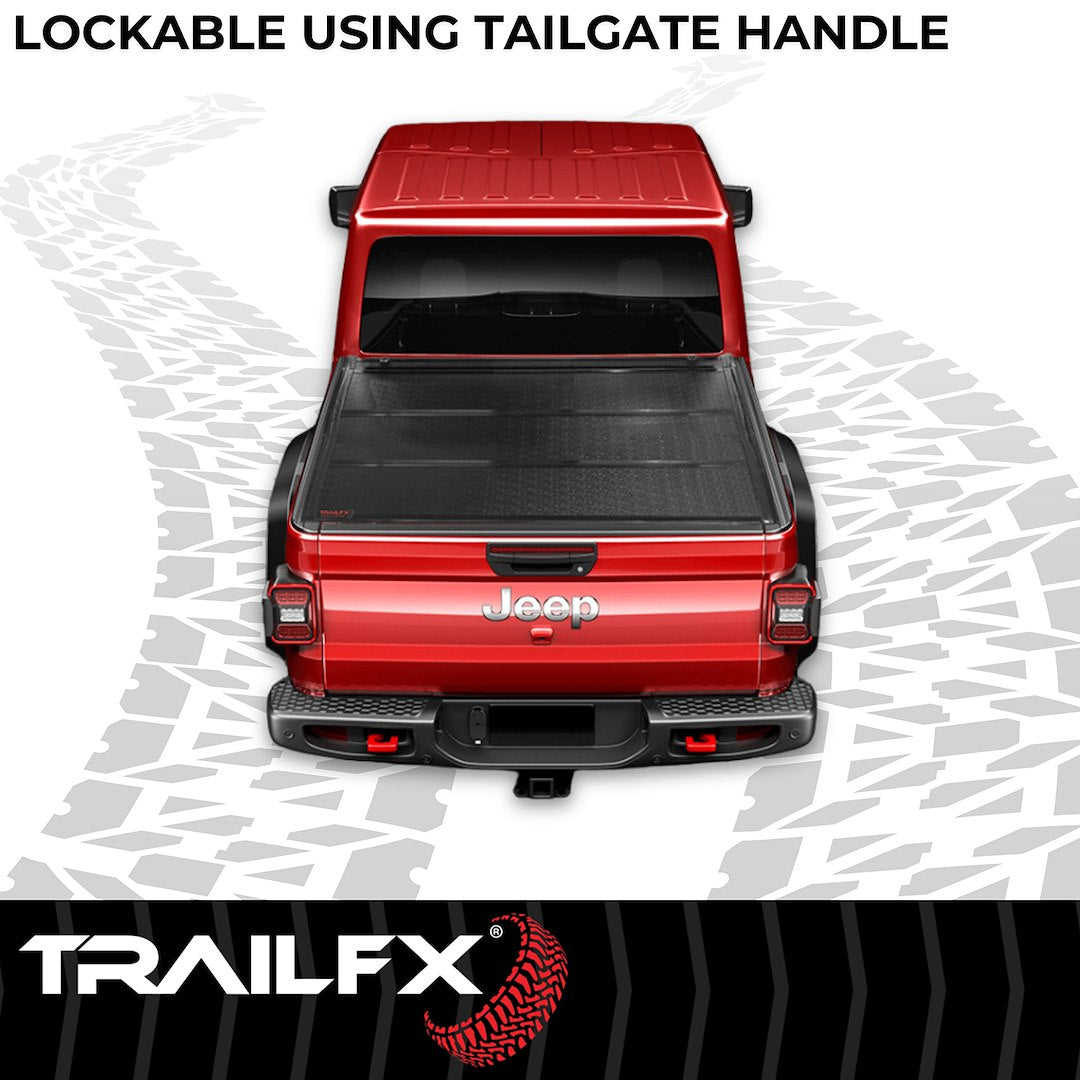 Product of TrailFX TFX Premium Flush Tri-Fold Hard Folding TFX2705 Tonneau Cover 