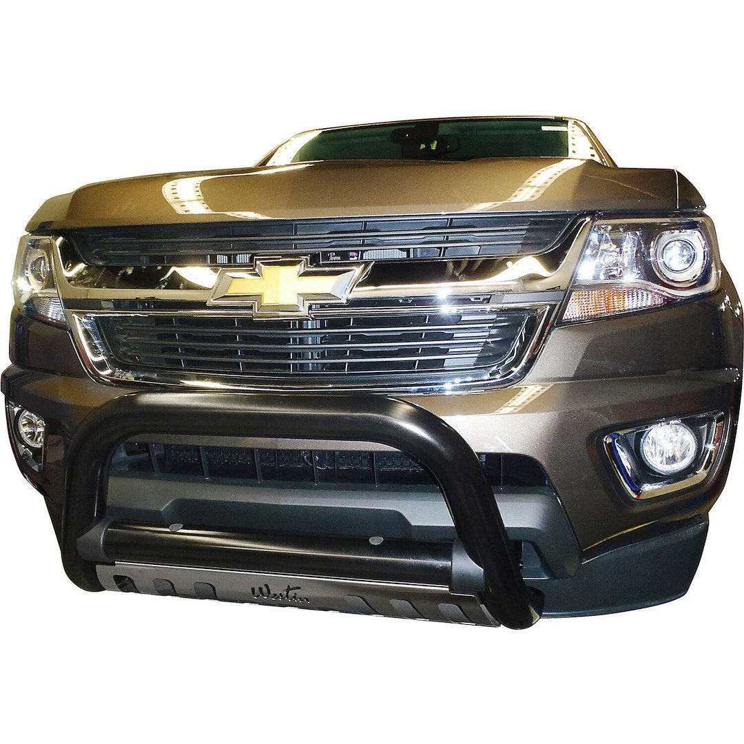 Product of Westin Automotive 32-3645 Bull Bar Black Powder Coated 2-1/2 Inch Yes with skid plate 