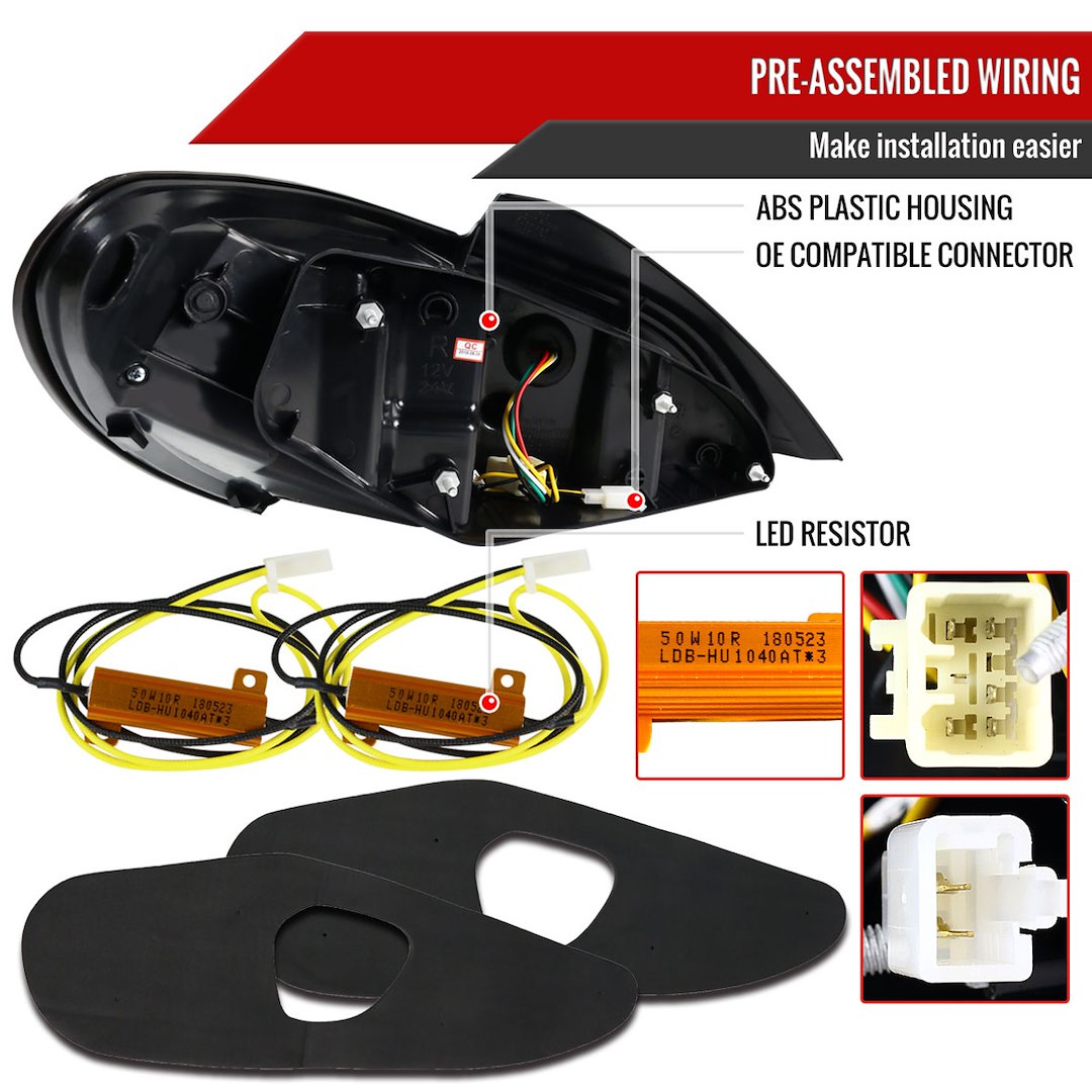 Spec-D Tuning Lt-Gens210gled-Tm Tail Light Assembly||||91||sdts210gledtm||1919066