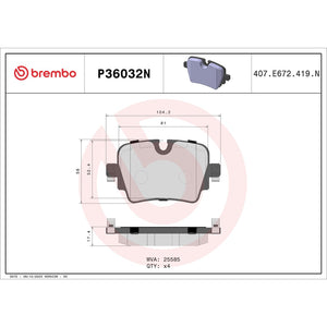 Brembo P36032n Brake Pad||p36032n_Drw.Jpg||90||brmp36032n||1753105