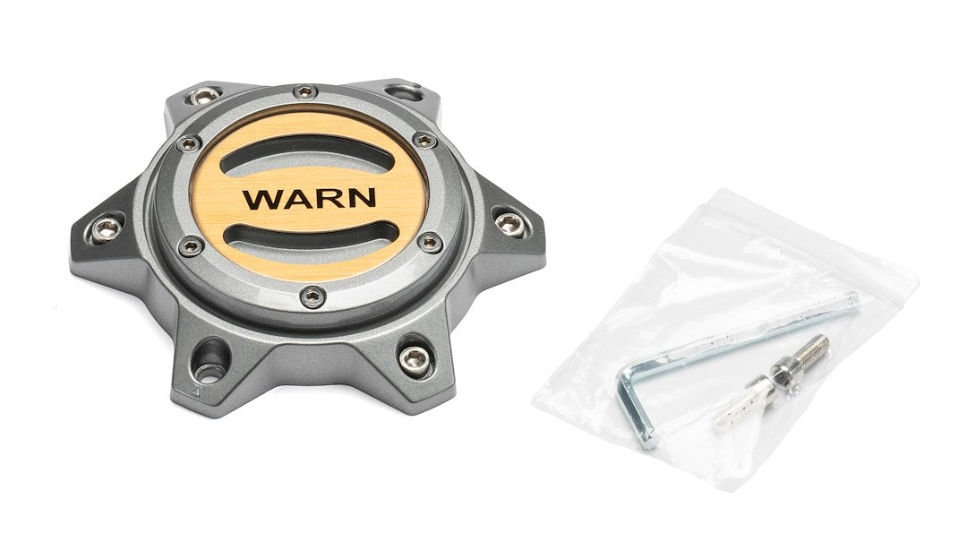 Product of Warn 104482 Gray With Gold Emblem Wheel Center Cap 