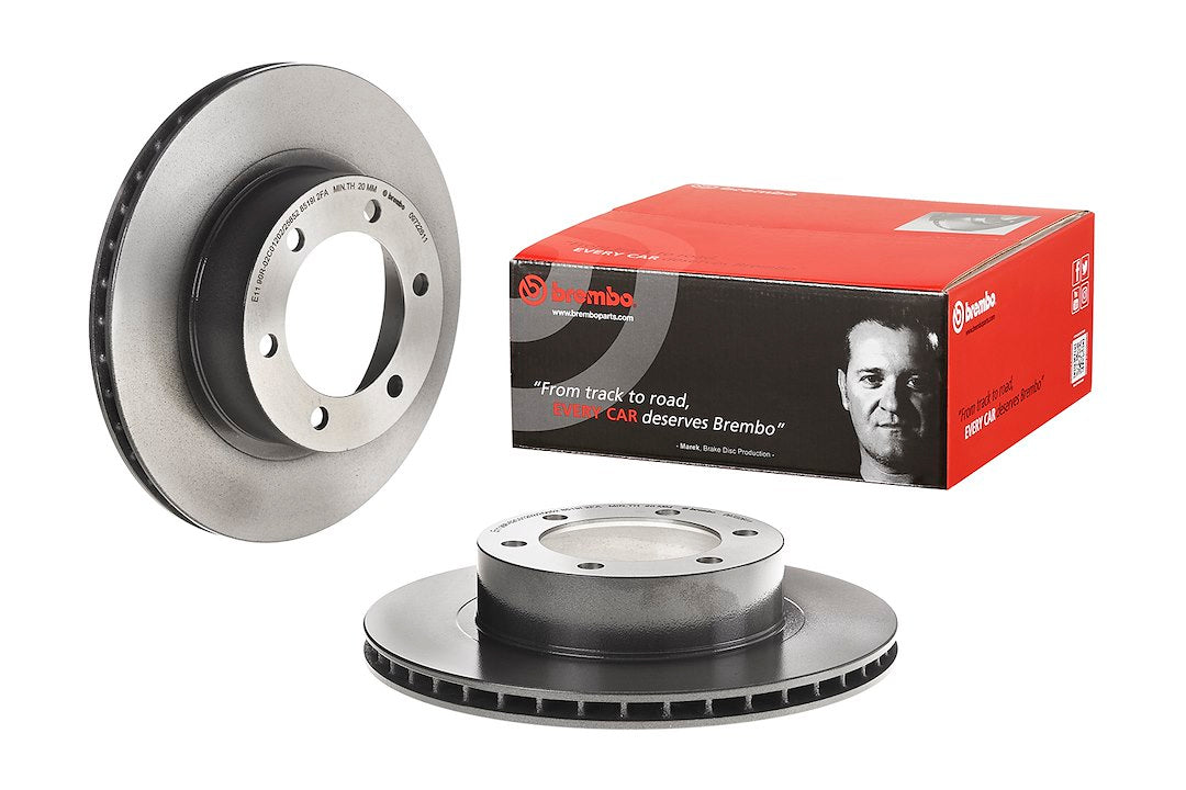 Product of Brembo 09722611C02 Vented 1 Piece Brake Rotor 