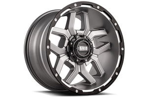 Product of Grid Wheels 18x9 Anthracite Gray With Black Lip Wheel - Not Applicable Bolt Pattern 