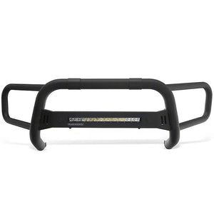 Product of Black Horse Offroad BFRT01 Bull Bar Black Powder Coated 3 Inch No with skid plate 