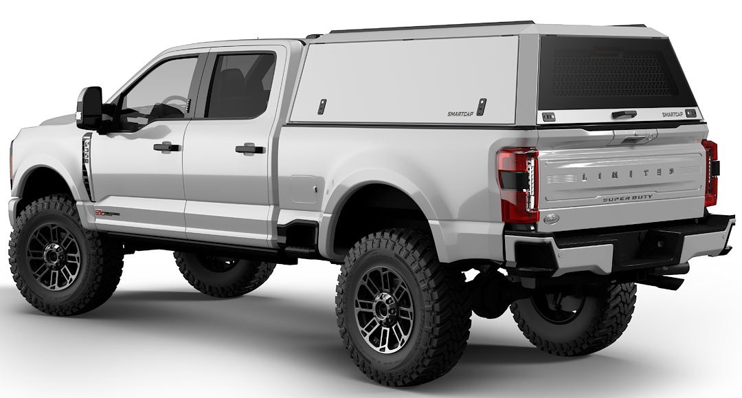 Smartcap Ec0336-Wn Truck Cap||smartcap Edge Commercial Ford Super Duty 2023 Standard Bed Wn 3 Drivers Rear Three Quarter.Png||87||rsiec0336wn||2298228