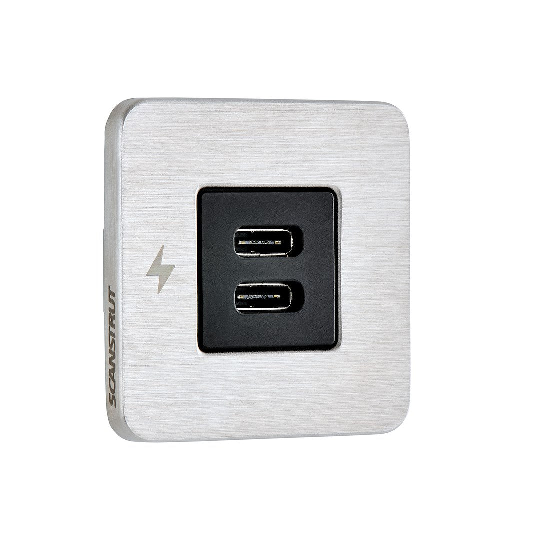 Scanstrut Sc-Tile-21 Usb Outlet||sc-Tile-21 Dual Usb-C Front 3.4 .Jpg||86||scasctile21||1744850