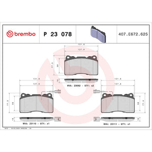 Brembo P23078 Brake Pad||p23078_Drw.Jpg||87||brmp23078||1752726