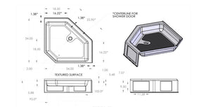 Specialty Recreation Nsb3434wc Shower Pan||nsb3434_Schem.Jpg||86||b1gnsb3434wc||1733982