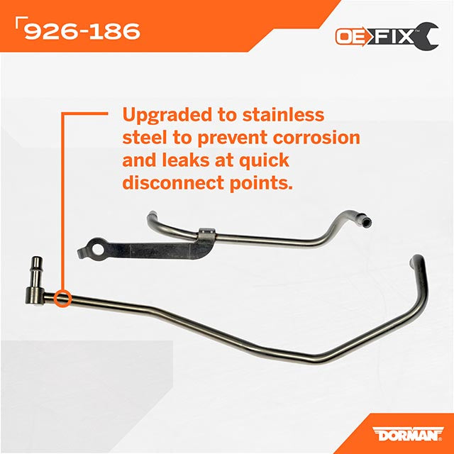 Dorman (Oe Solutions) 926-186 Turbocharger Coolant Line||926-186_6.Jpg||91||d18926186||2245369