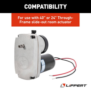 Product of Lippert Components 125802 LCI 2 X 2 And 2.5 X 2.5 Through Frame Slide-Out Systems Slide Out Motor 