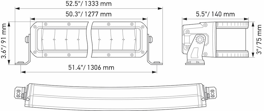 Product of Hella 358197631 Light Bar 