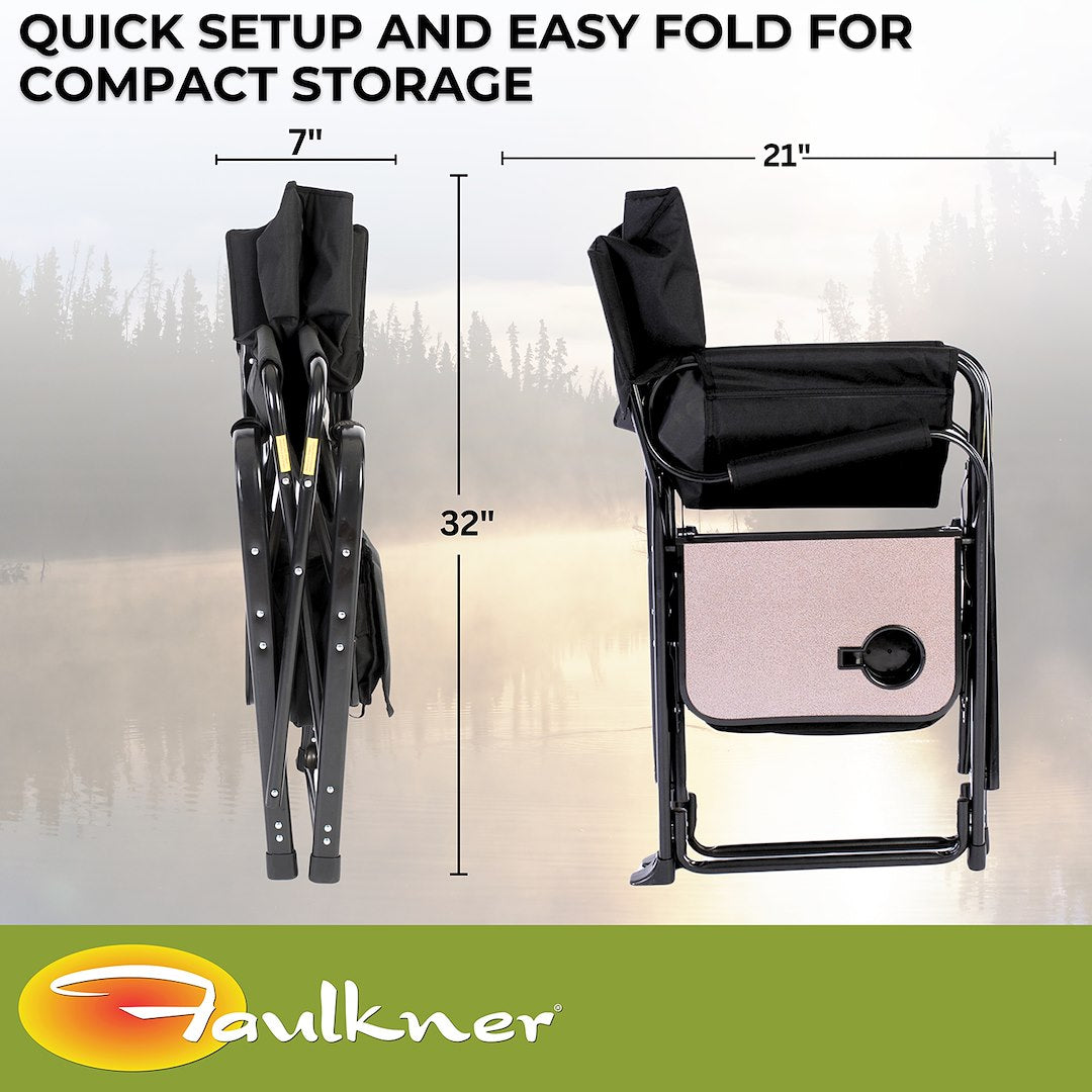 Faulkner 49580 Camping Chair||flk_49580_El Capitan Director Chair_Black_B2c_5.Jpg||89||flk49580||1609052