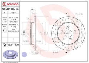Brembo 08d4181xc02 Brake Rotor||08d4181xc02_2.Jpg||87||brm08d4181x||1684165