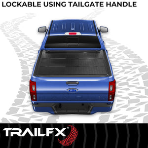 Product of TrailFX TFX Standard Flush Tri-Fold Hard Folding TFX3527 Tonneau Cover 