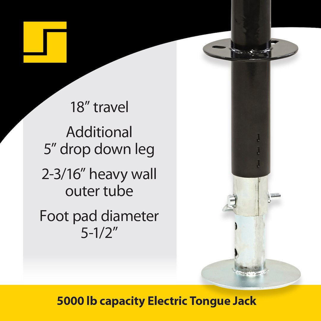 Product of Stromberg Carlson JET-5000 5000 Pound Electric Trailer Tongue Jack 