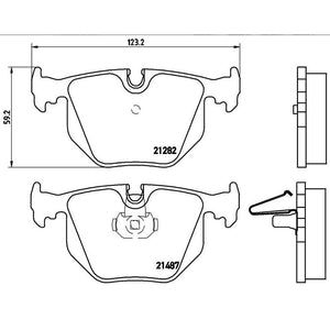 Product of Brembo P06020 Brake Pad - Set Of 4 