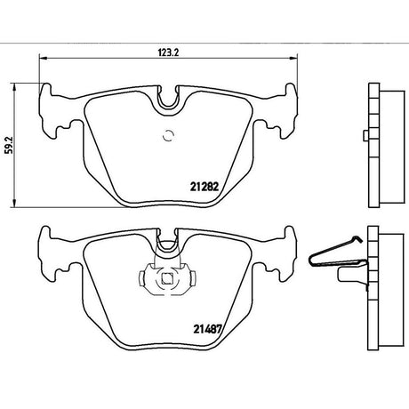 Product of Brembo P06020 Brake Pad - Set Of 4 