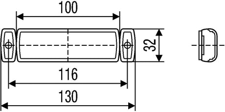 Product of Hella 008645011 Side Marker Light - Led