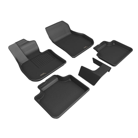 Product of 3D Mats KAGU L1BM12601509 Black Thermoplastic Rubber Of Carbon Fiber Texture Floor Liner 