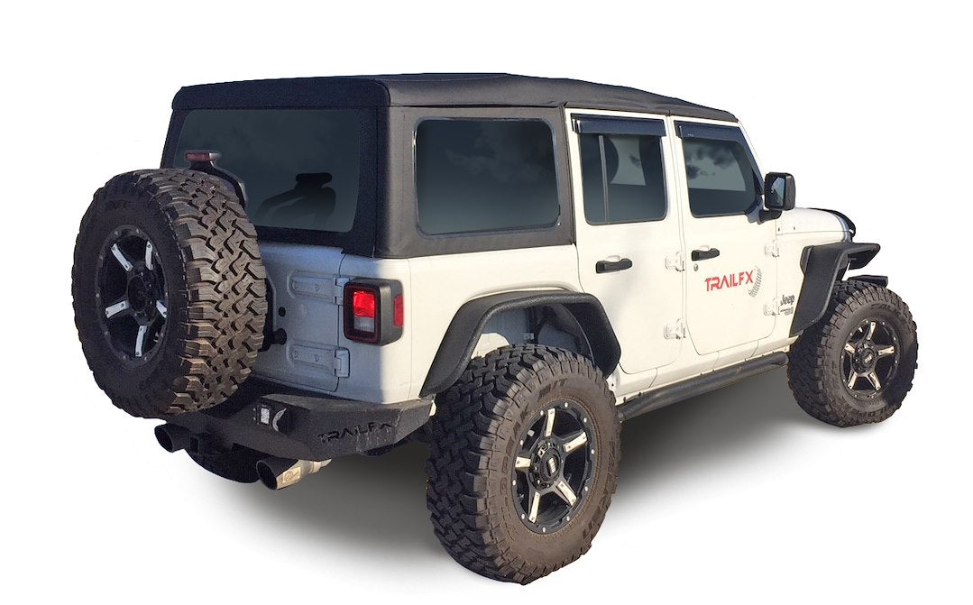 Product of TrailFX JL05RF Non-Exposed Fasteners Black Fender Flare - Set Of 2 