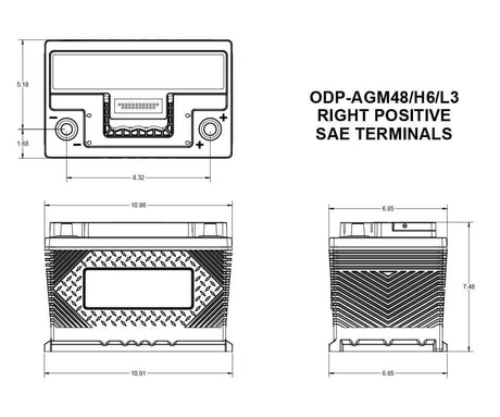 Product of Odyssey Battery Odp-Agm48 Battery