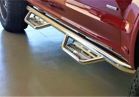 Product of N-Fab HPC1980CC-SS Podium Nerf Bar With Drop Down Steps 