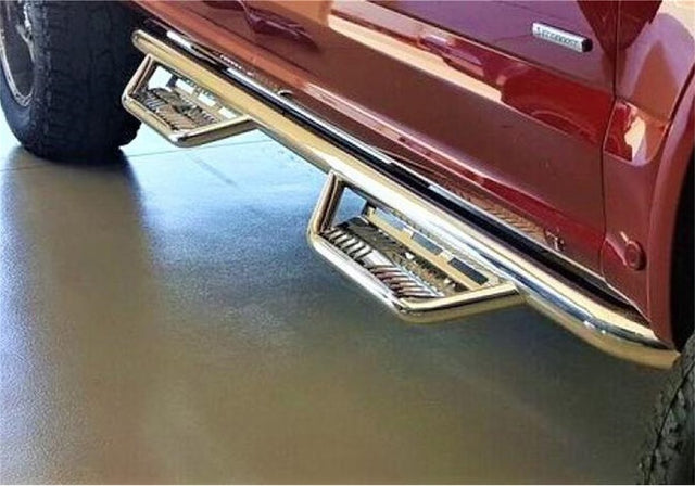 Product of N-Fab HPC1980CC-SS Podium Nerf Bar With Drop Down Steps 