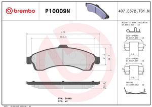 Brembo P10009n Brake Pad||p10009n_2.Jpg||86||brmp10009n||2091640