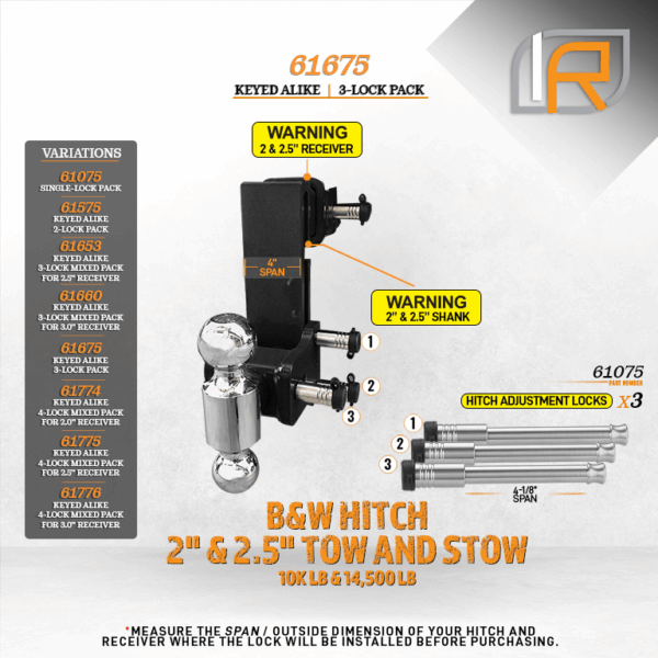 Infiniterule 61675-S Trailer Hitch Pin||61675-S_4.Png||89||inf61675s||2254514